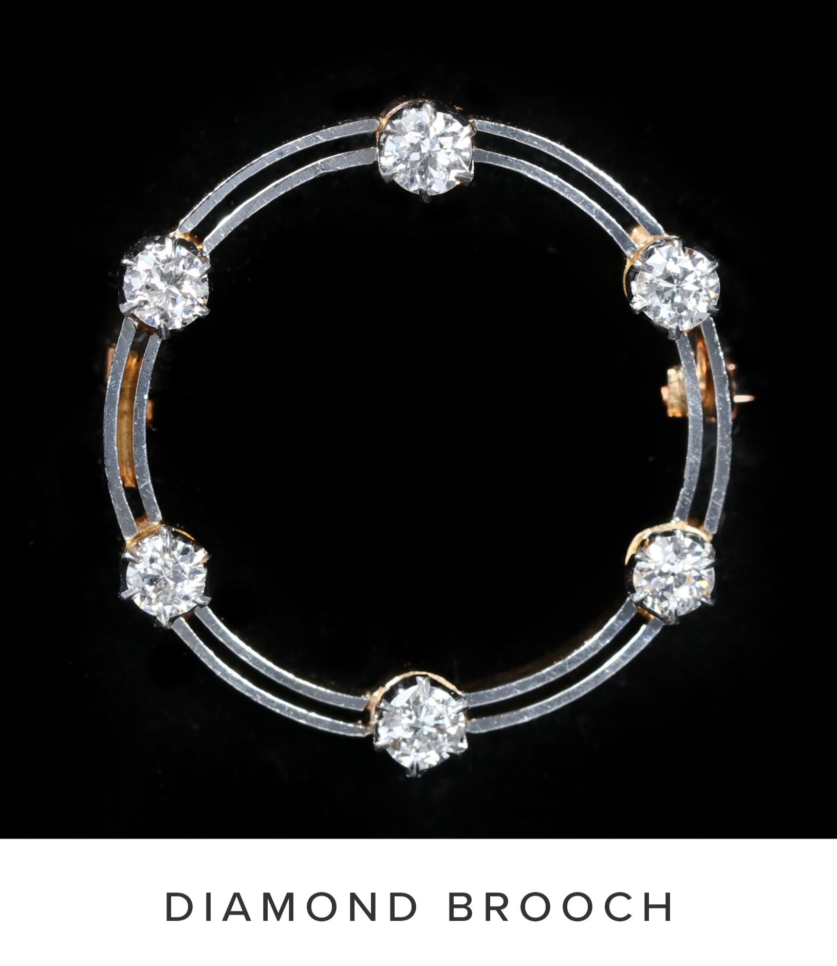 Edwardian Circular Diamond Brooch